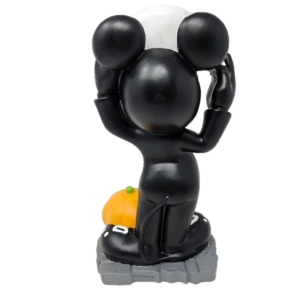 Disney Halloween Mickey Mouse Figurine With Skeleton‎ Costume & Jack O Lantern